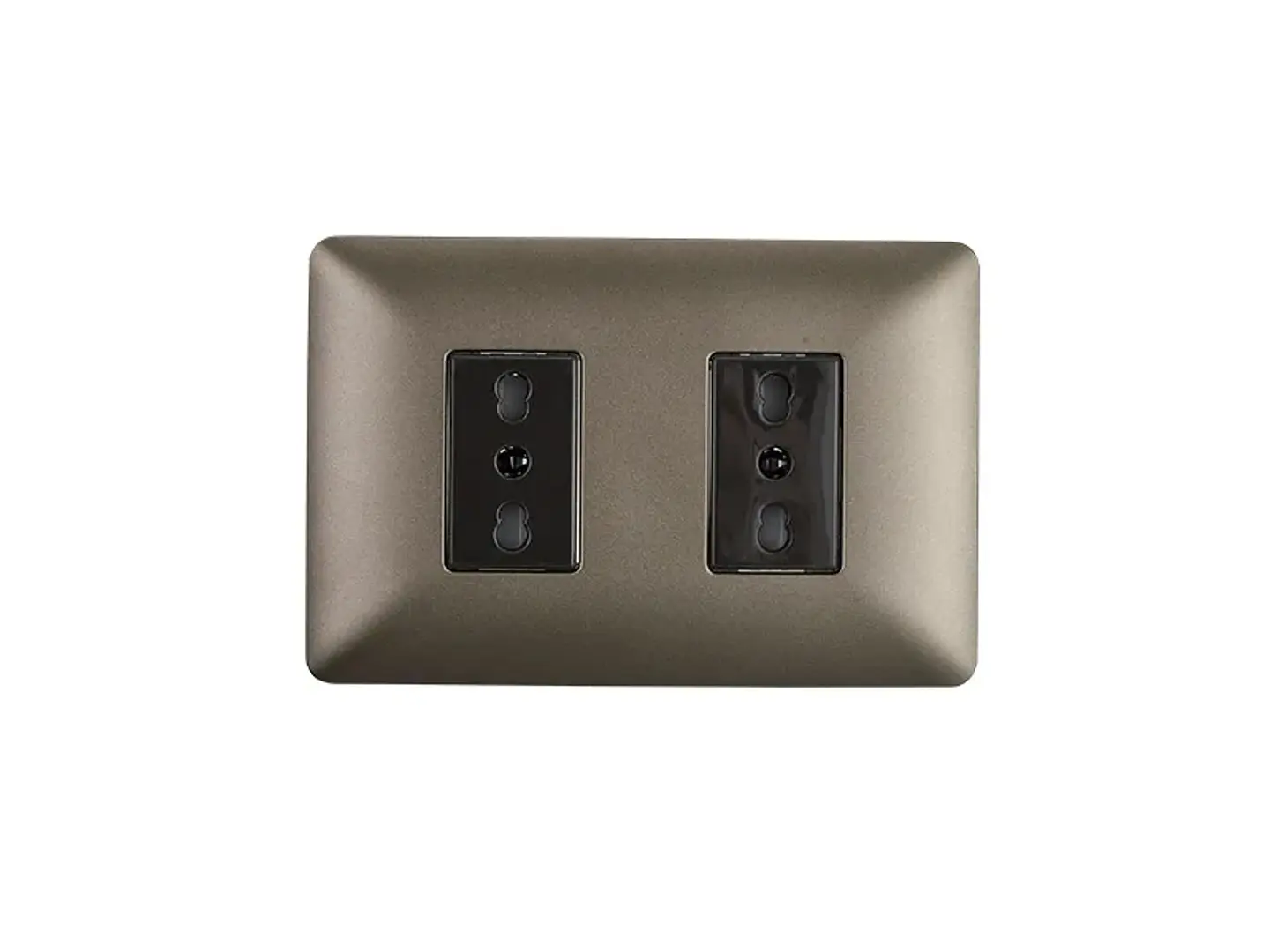 Enchufe doble bipaso 10/16A 250V (café) 1