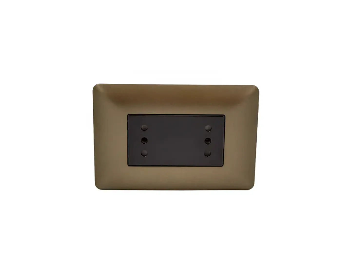 Enchufe doble puenteado 10A 250V (café) 1