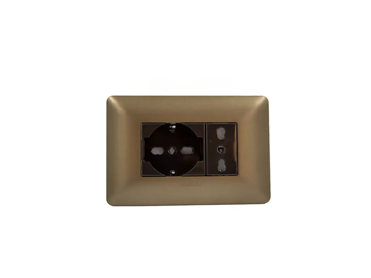 Enchufe schuko + enchufe simple bipaso 10/16A 1