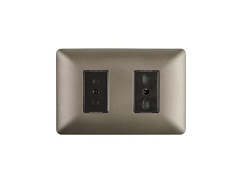 Enchufe simple 10A(1 Ud TZ1104) 250V + toma USB (café)