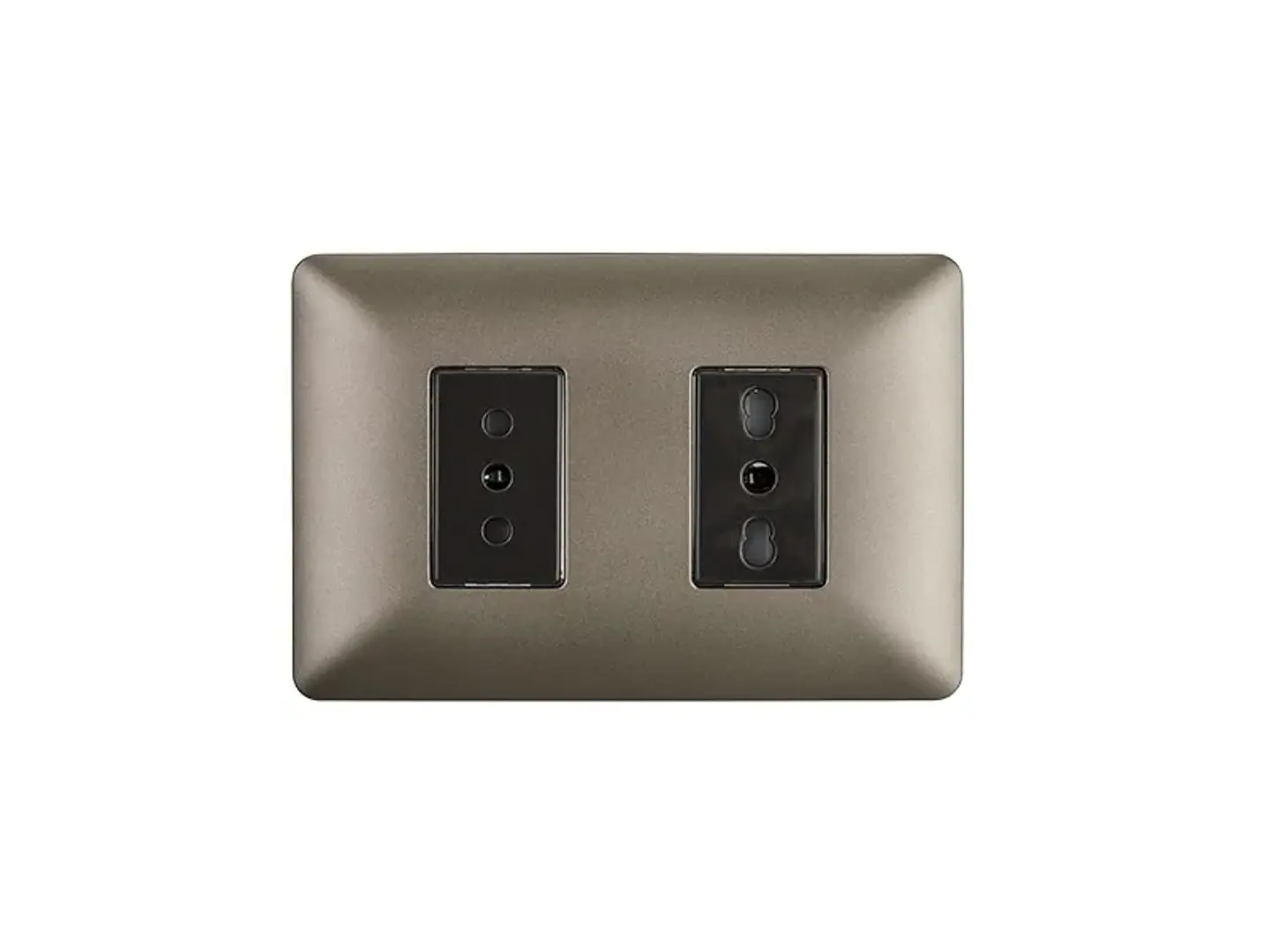 Enchufe simple 10A(1 Ud TZ1104) 250V + toma USB (café) 1