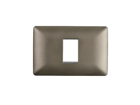 Placa simple c/soporte (café)