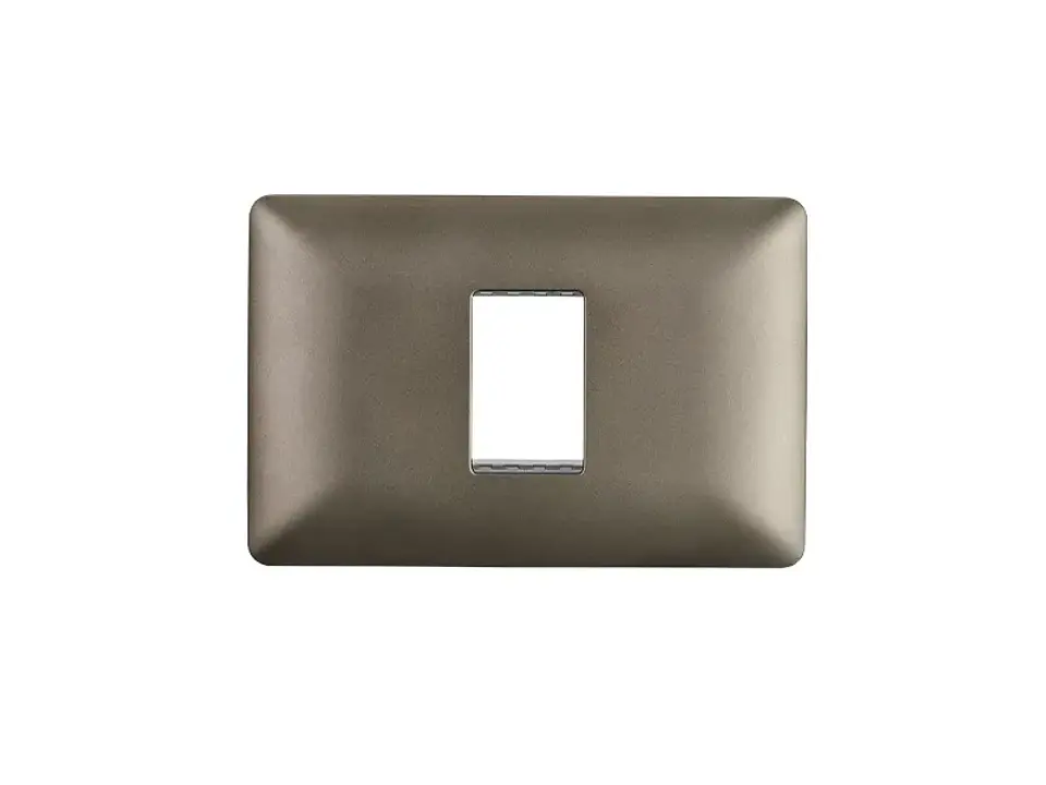 Placa simple c/soporte (café) 1