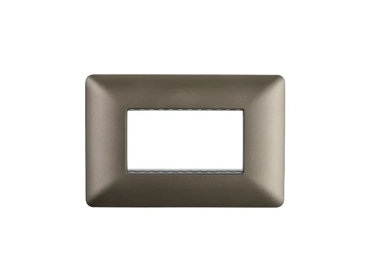 Placa triple c/soporte (café) 1