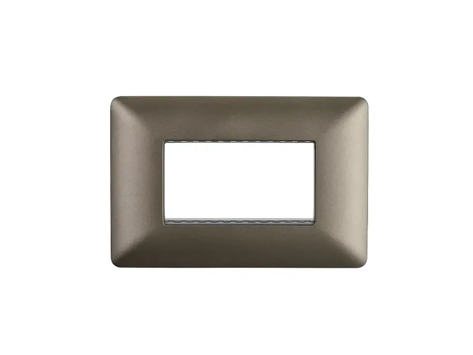 Placa triple c/soporte (café) 1