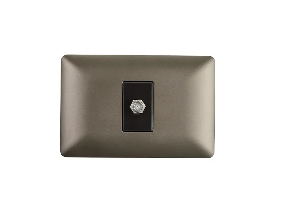 Módulo toma coaxial RG6 (café) 1