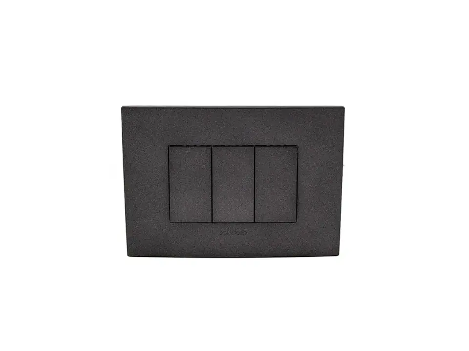 Interruptor triple (9/32) 10A 250V (grafito) 1