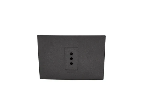 Enchufe simple 10A 250V (grafito)