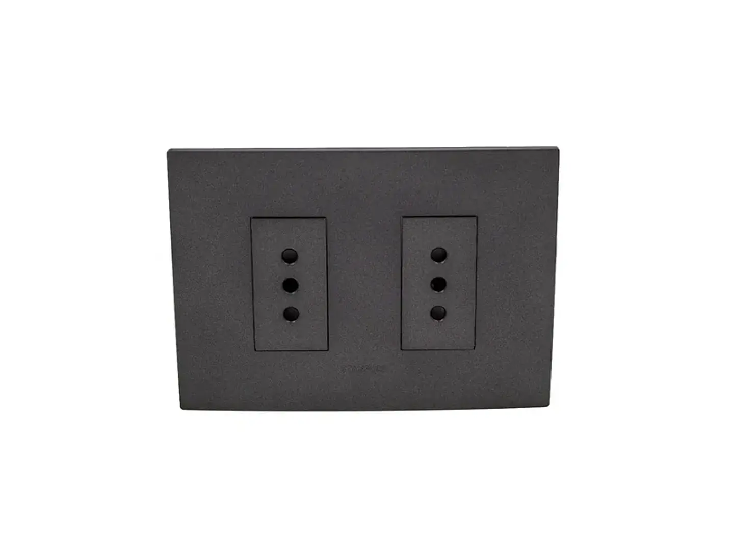 Enchufe doble 10A 250V (grafito) 1