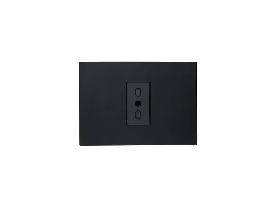 Enchufe simple bipaso 10/16A 250V (grafito) 1
