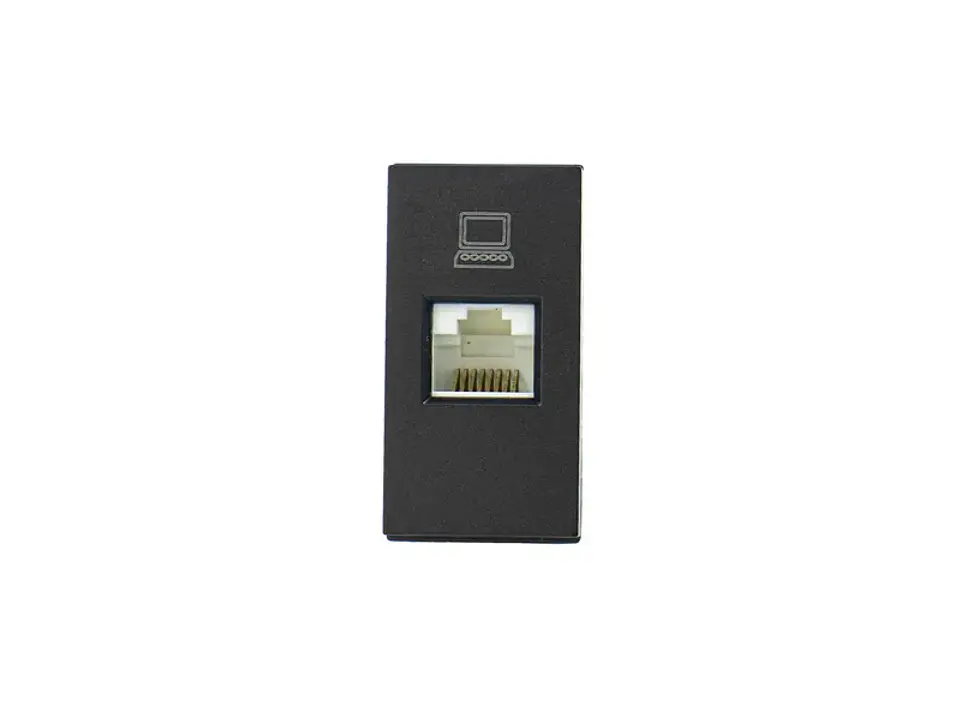 Módulo toma red computacion RJ45/5E (grafito) 1