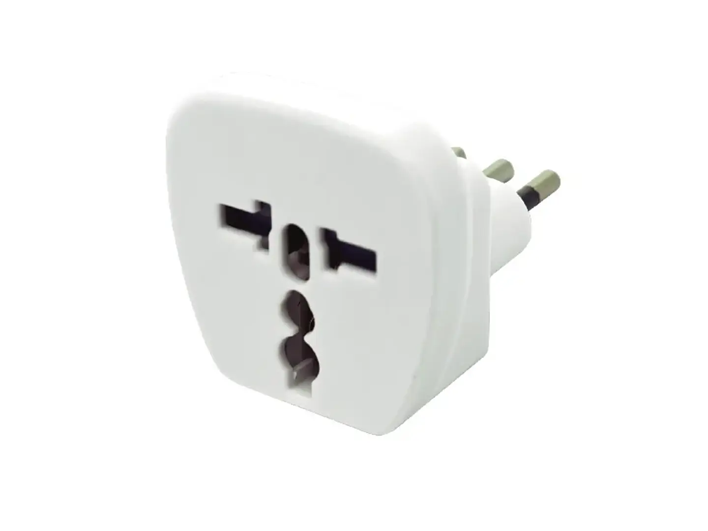 Enchufe adaptador universal blanco 1