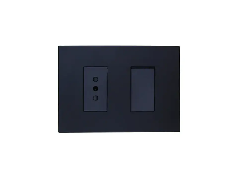 Enchufe adaptador triple negro 1