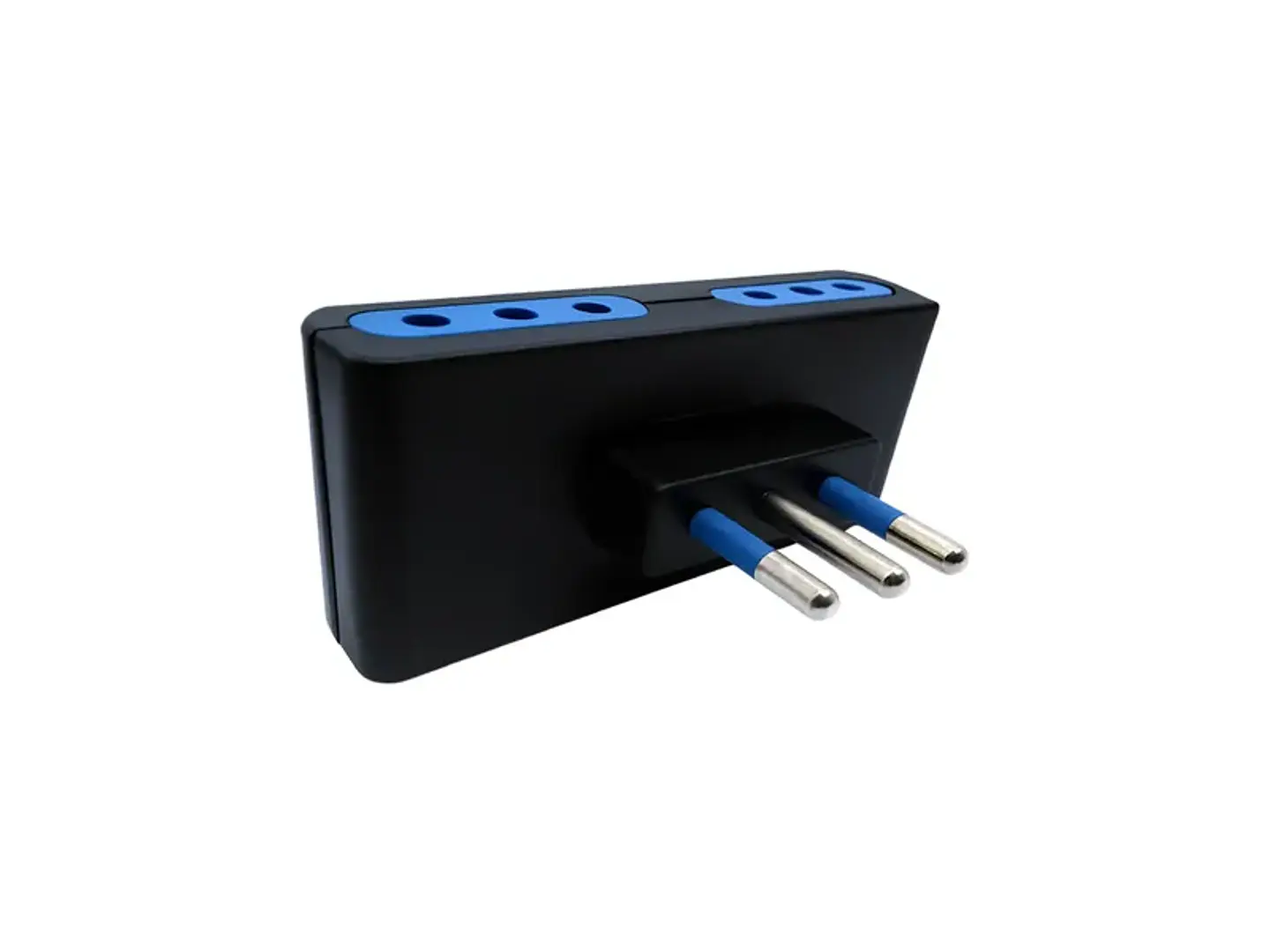 Enchufe adaptador cuadruple negro 1