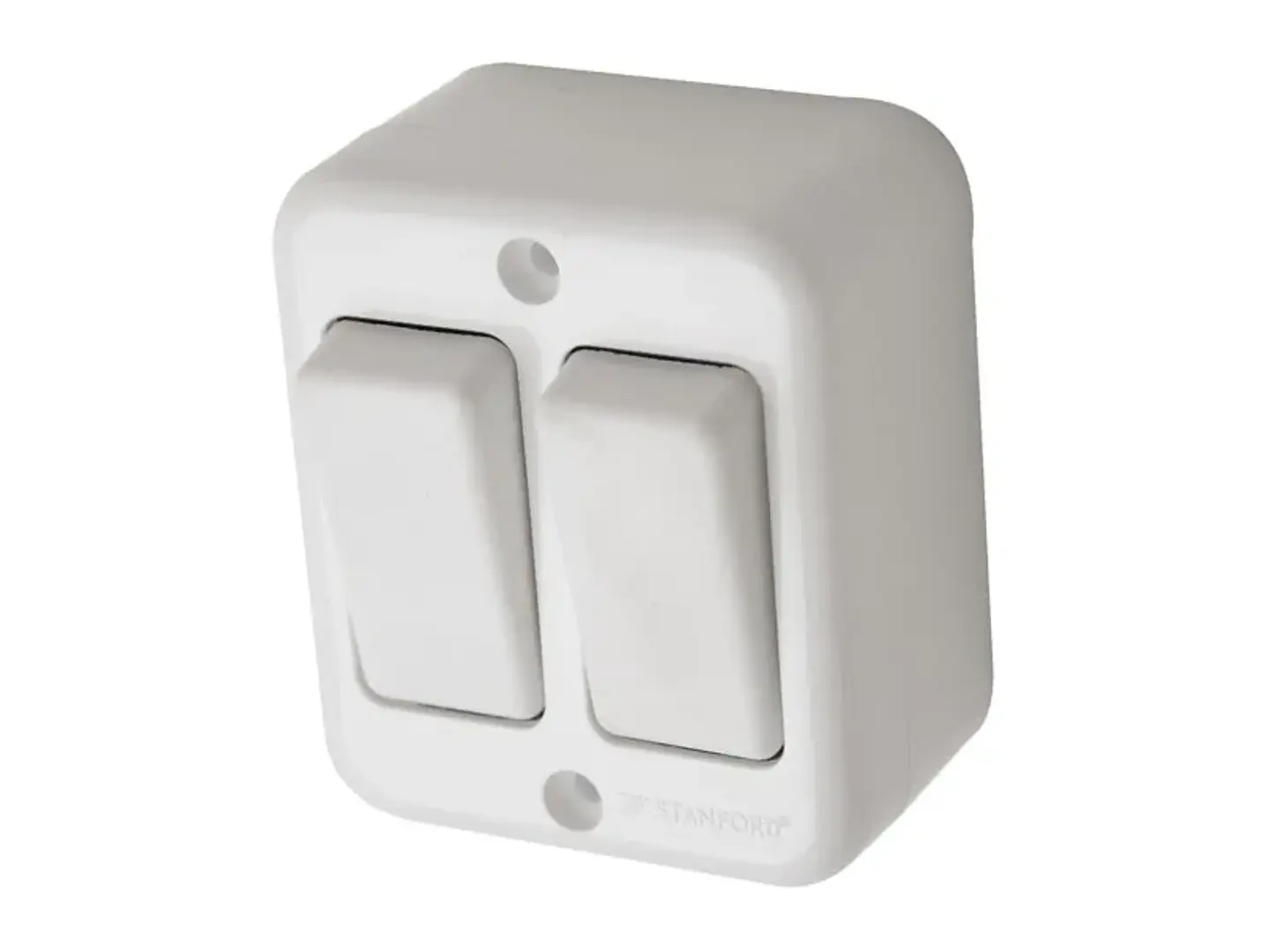 Interruptor sobrepuesto doble (9/15) 10A 250V 1