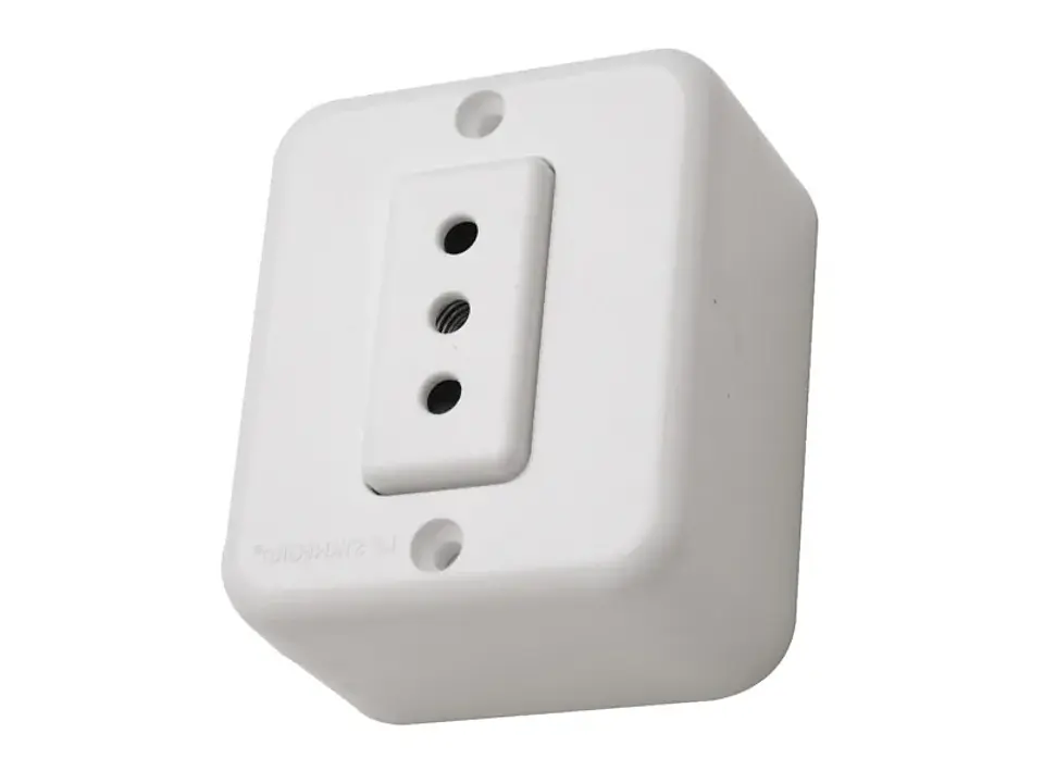 Enchufe sobrepuesto simple 10A 250V 1