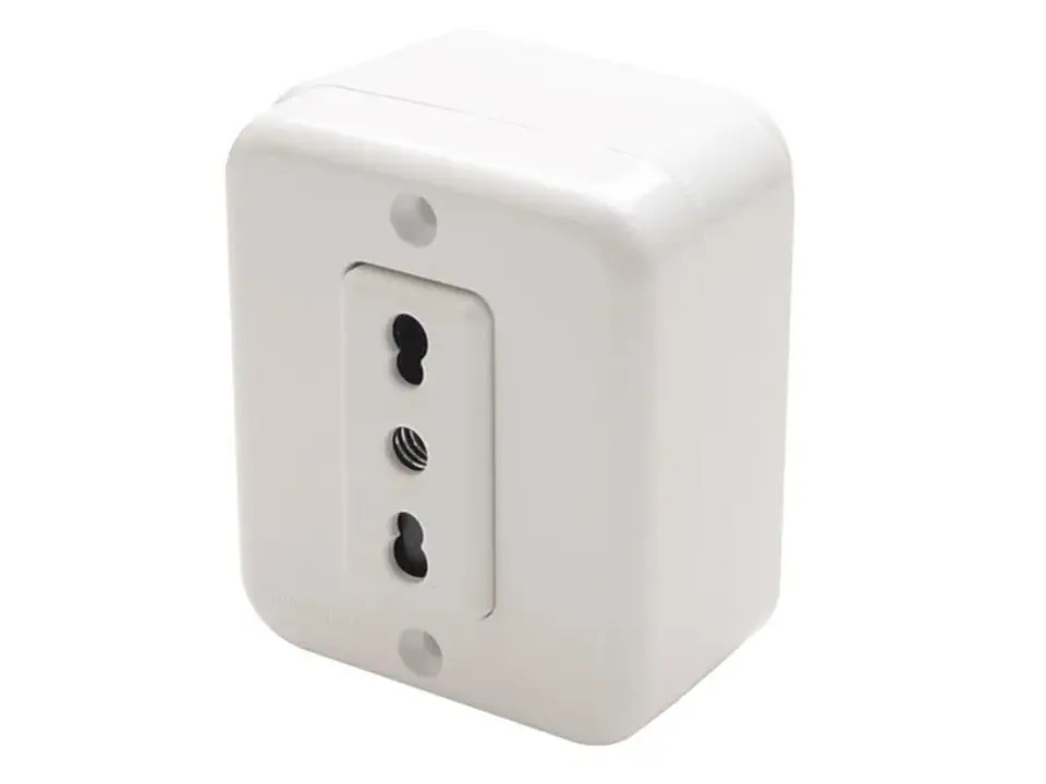 Enchufe sobrepuesto simple 10/16A 250V 1
