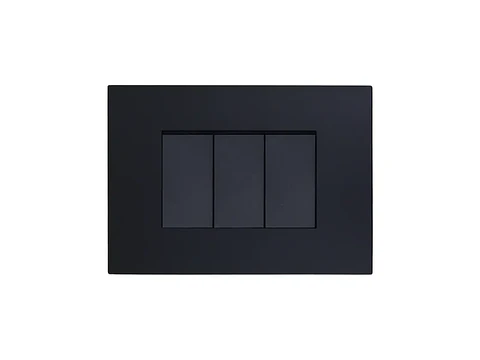 Interruptor triple (9/32) 10A 250V (negro)