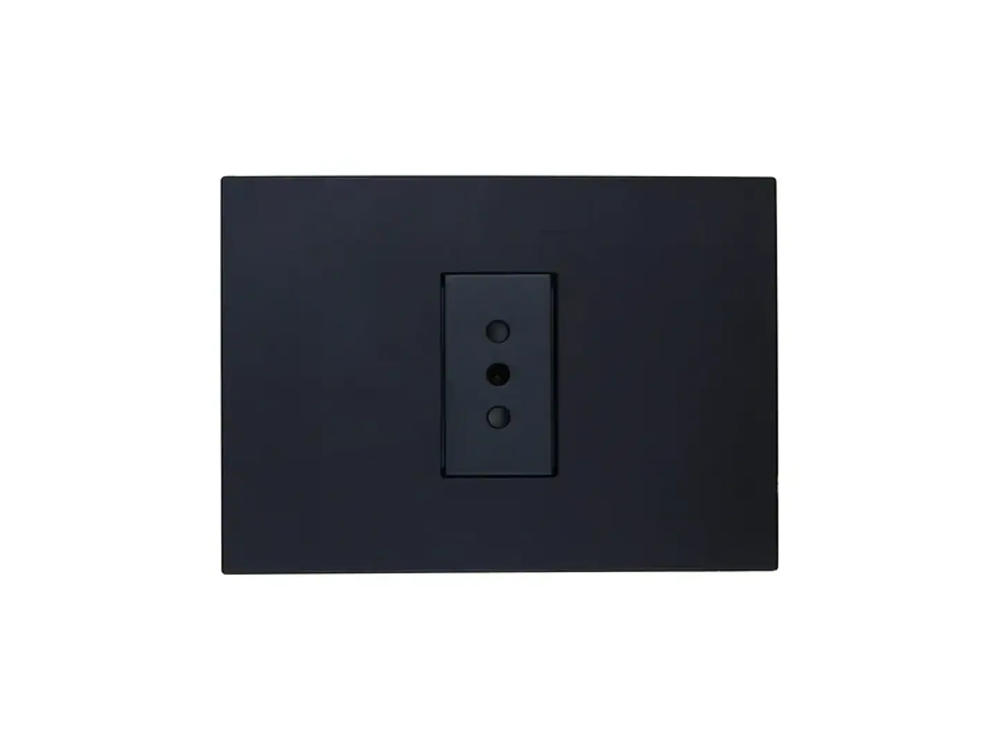 Enchufe simple 10A 250V (negro) 1