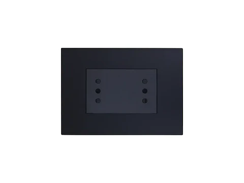 Enchufe duplex 10A 250V (negro)