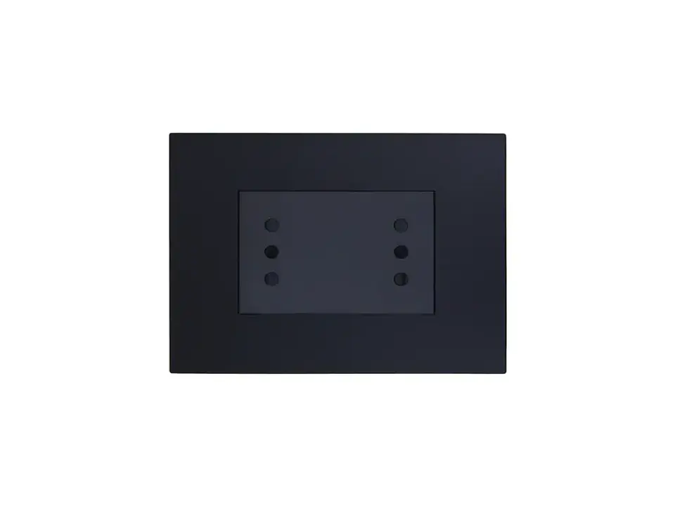 Enchufe duplex 10A 250V (negro) 1