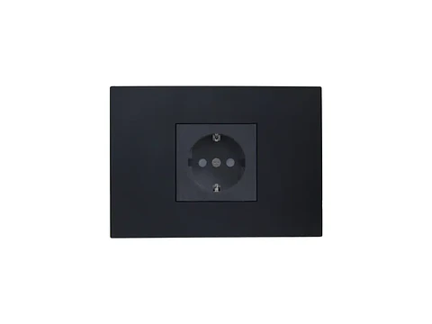 Enchufe schuko (negro)