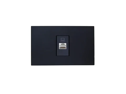 Toma red computacion CAT5E (negro)