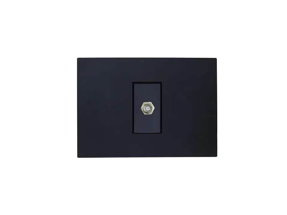 Toma coaxial RG6 (negro) 1
