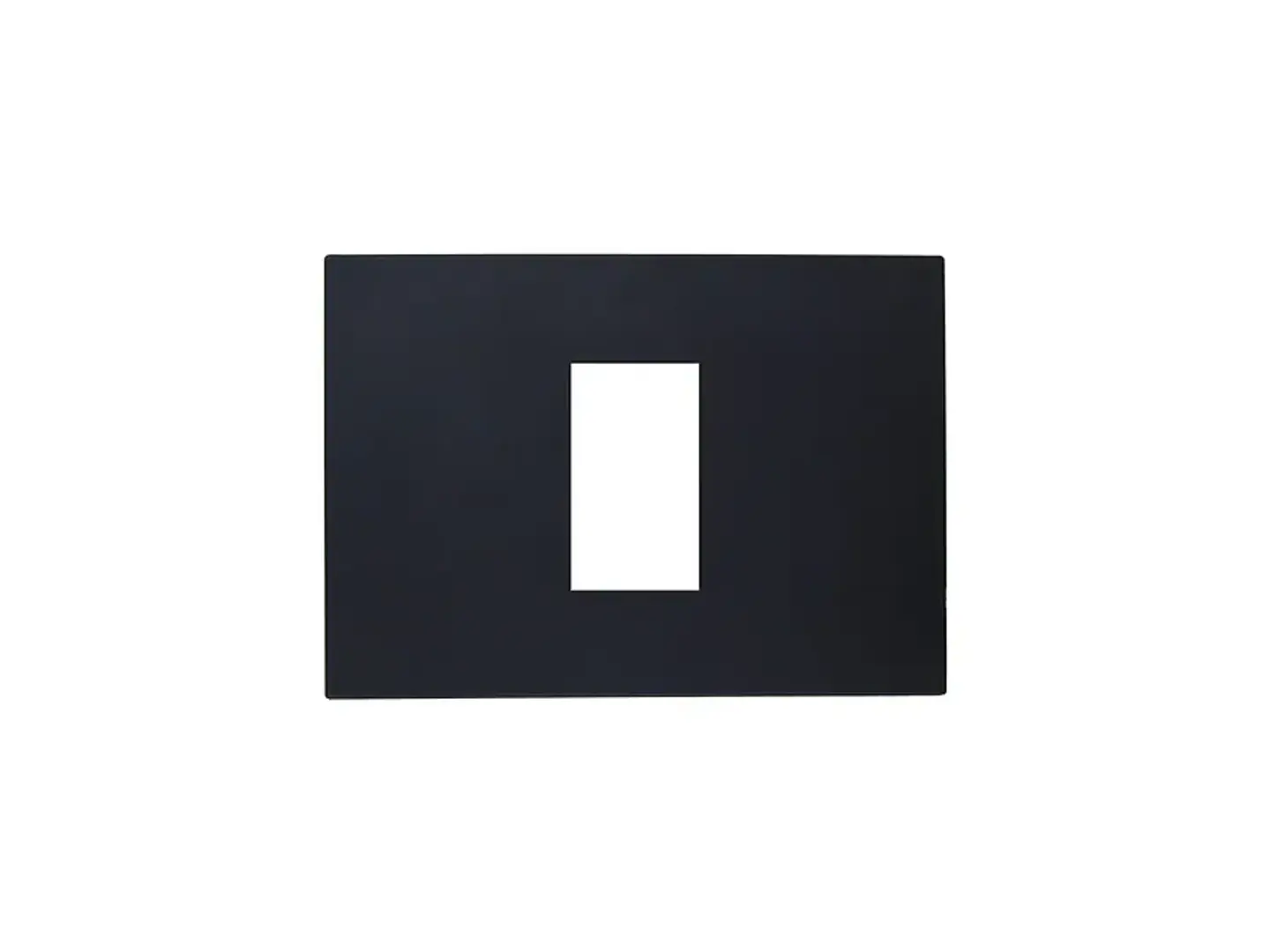 Placa simple c/soporte (negro) 1