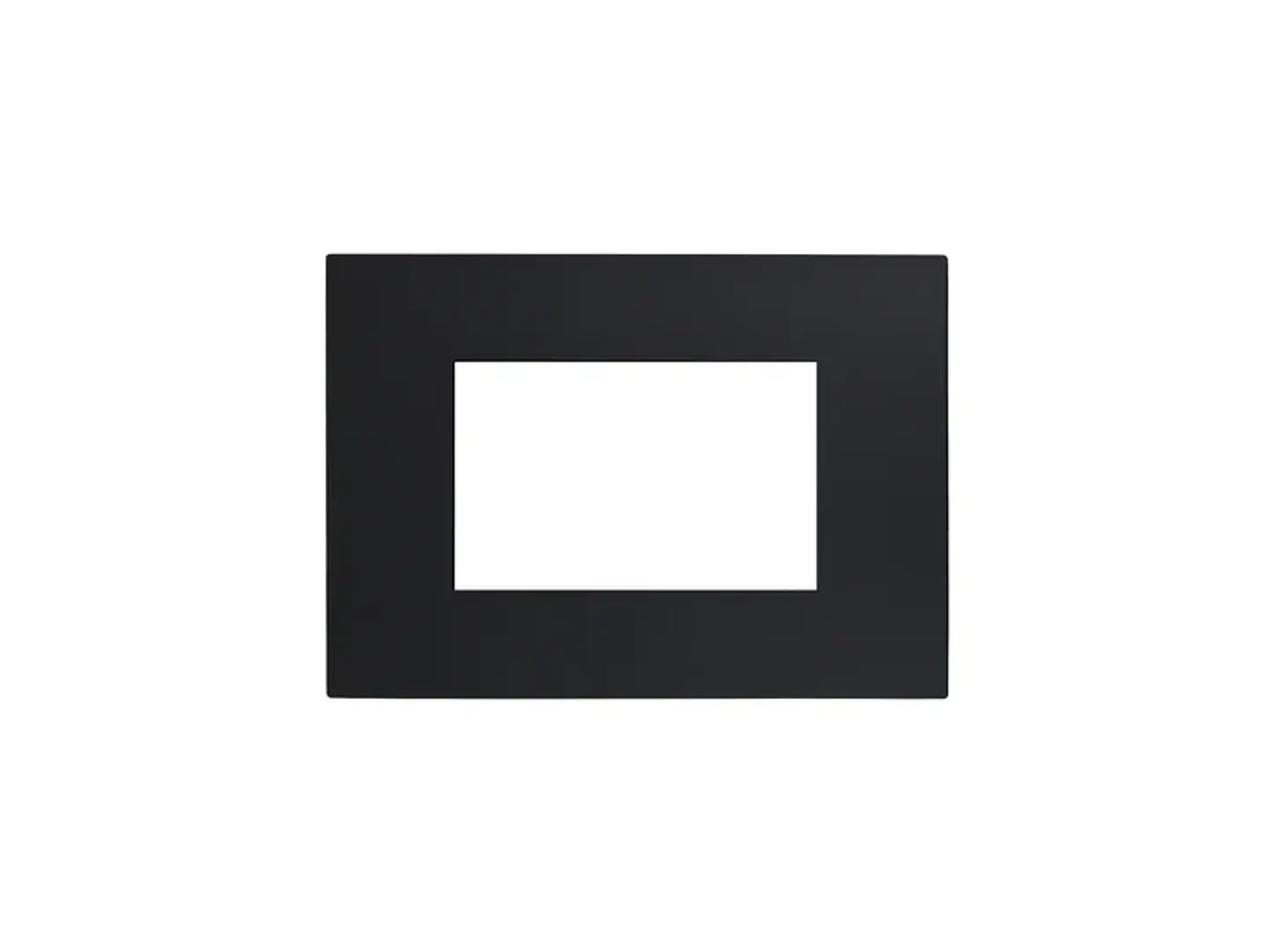 Placa triple c/soporte (negro) 1