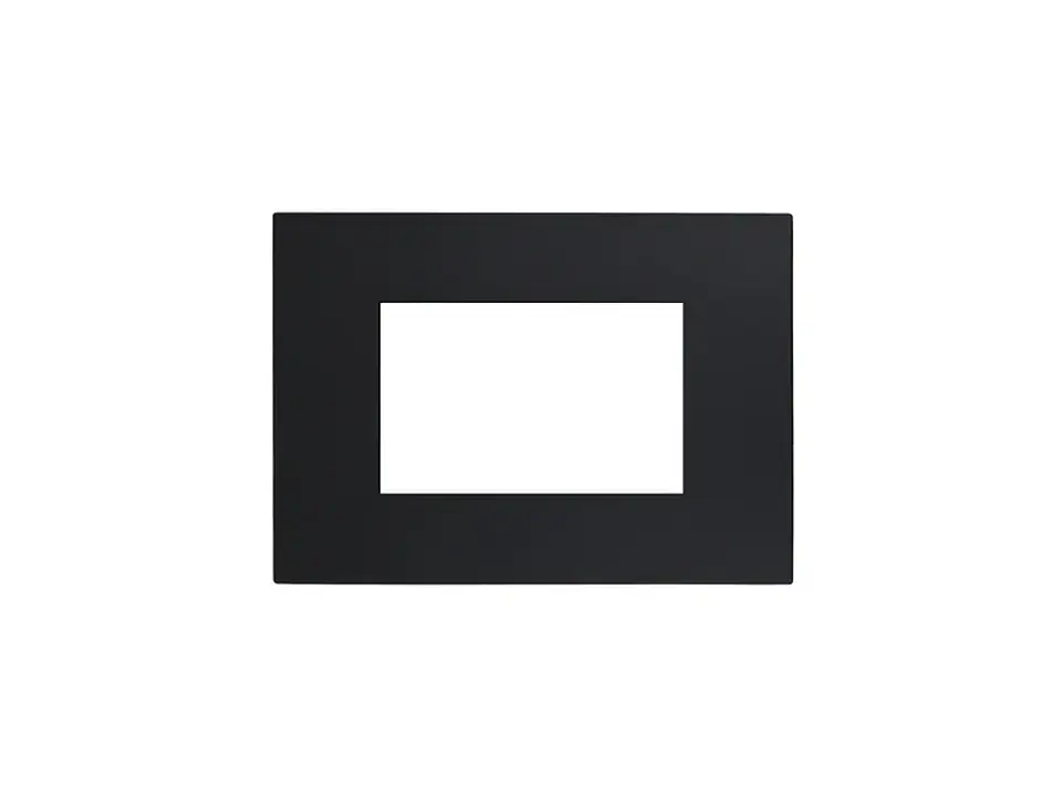 Placa triple c/soporte (negro) 1