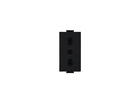 Módulo enchufe 10/16A(1 Ud TZ1107) 250V (negro)