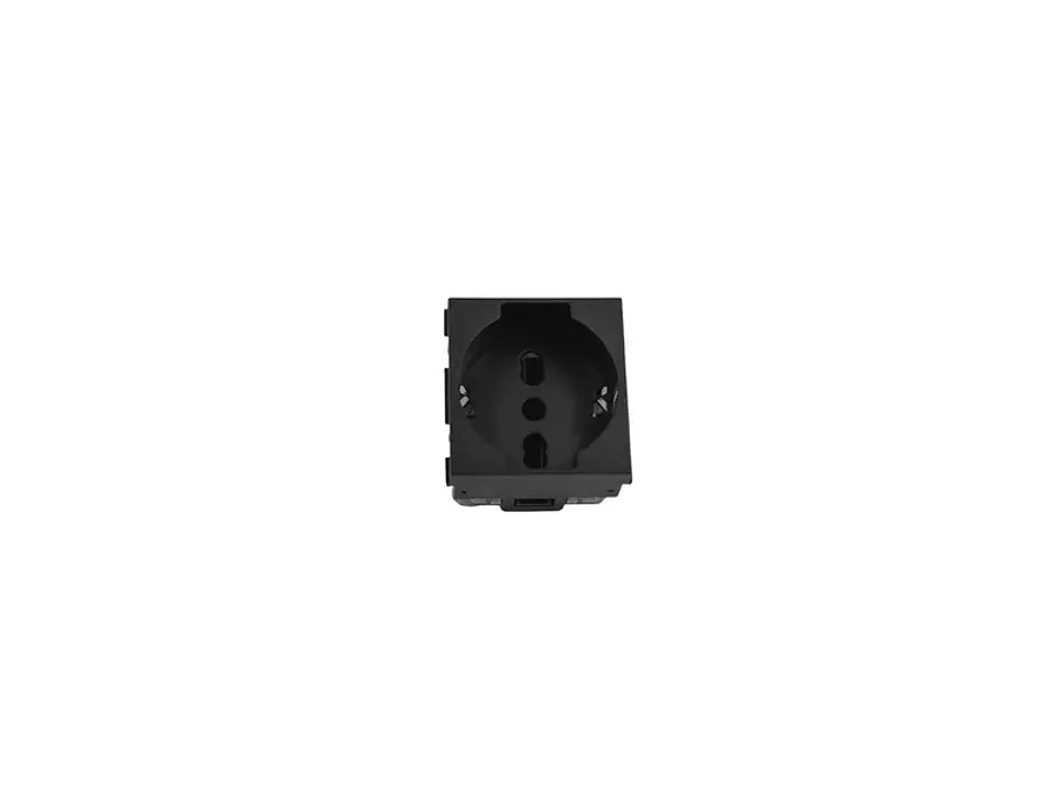 Módulo enchufe schuko (negro) 1