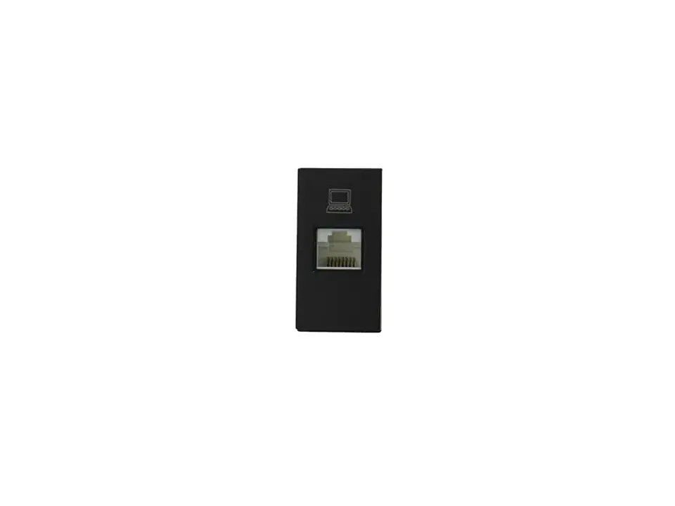 Módulo toma red computacion cat 5E (negro) 1