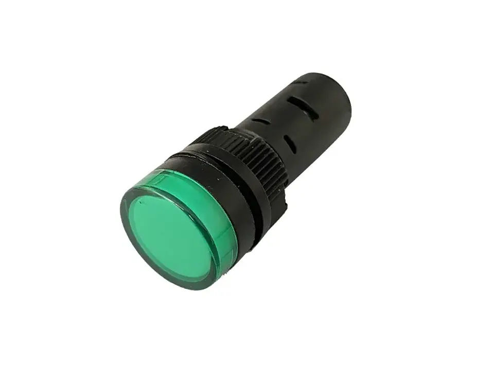 Luz piloto verde LED 230V, 16MM 1