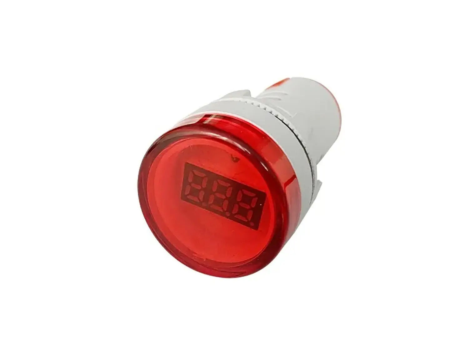 Luz piloto roja LED con voltímetro 60-500V, 22MM 1