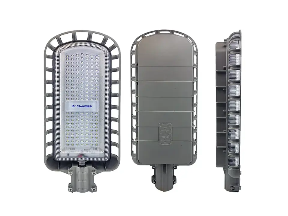 Luminaria Y panel solar A poste 58W 5800LM 6500K con soporte Y cono (4 bultos) 1