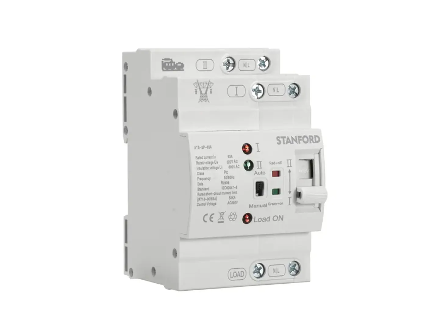 Switch DE transferencia automatica generador 2P 63A 1