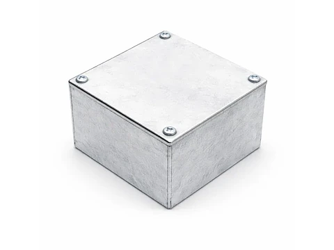Caja metálica galvanizada EN caliente lisa 100X100X65 sin nocaut