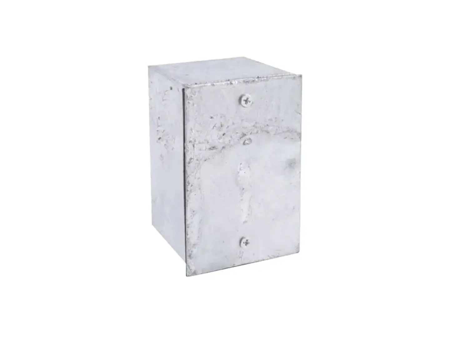 Caja metálica galvanizada EN caliente lisa 100X65X65 sin nocaut 1