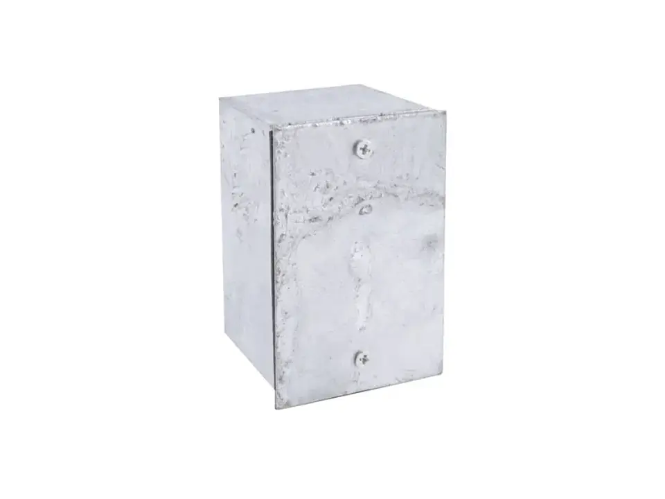 Caja metálica galvanizada EN caliente lisa 100X65X65 sin nocaut 1