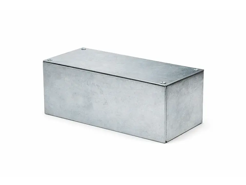 Caja metálica galvanizada EN caliente lisa 200X100X100 sin nocaut 1