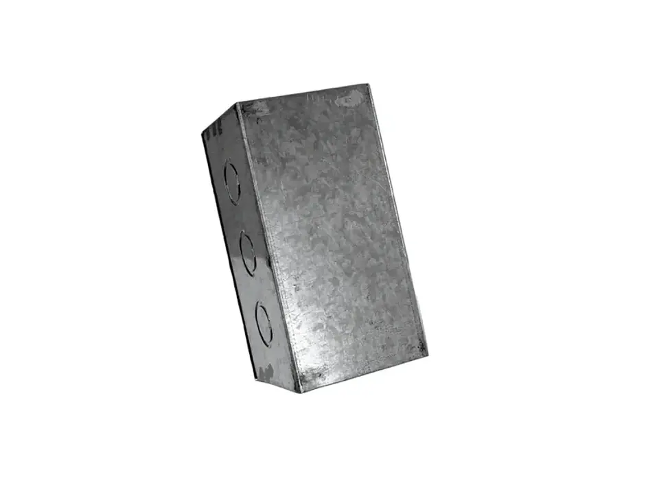 Caja metálica galvanizada EN caliente lisa 200X200X100 sin nocaut 1