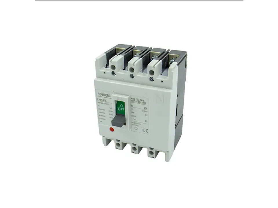 Interruptor DE caja moldeada fija (blanco) 63L 4P 32A 25KA 1