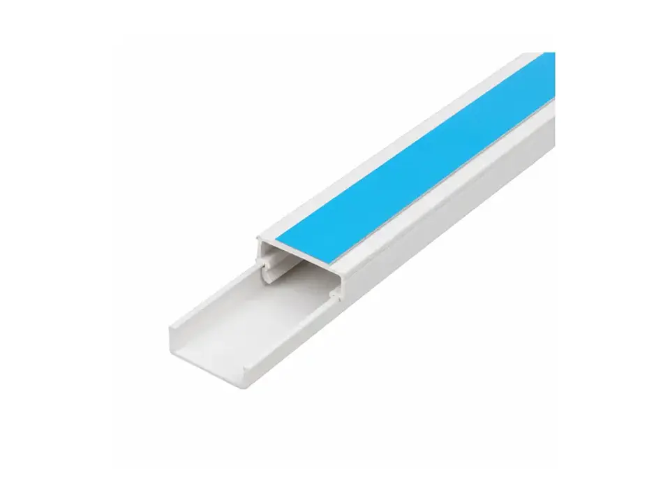 Canaleta PVC 20X10X2000 adhesiva 1