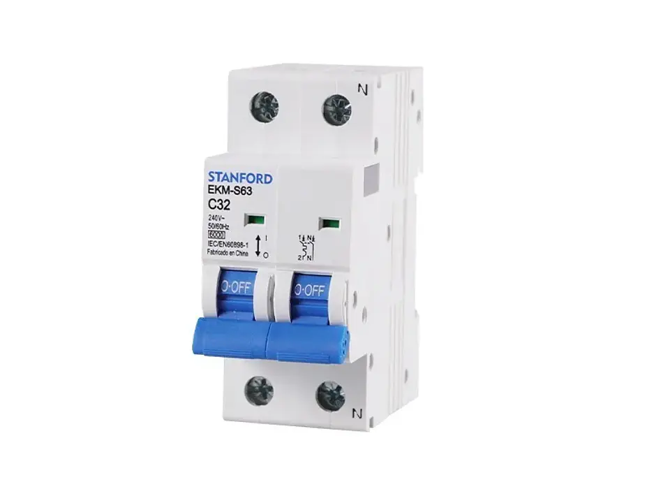 Interruptor automático 6KA, C, 2X32A 1