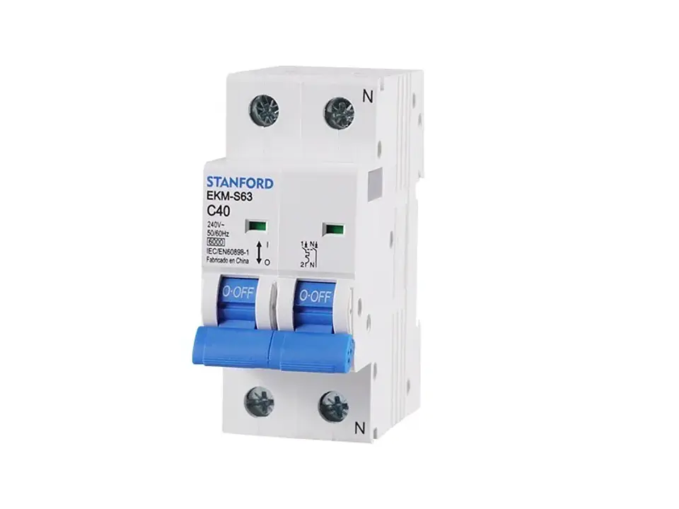 Interruptor automático 6KA, C, 2X40A 1