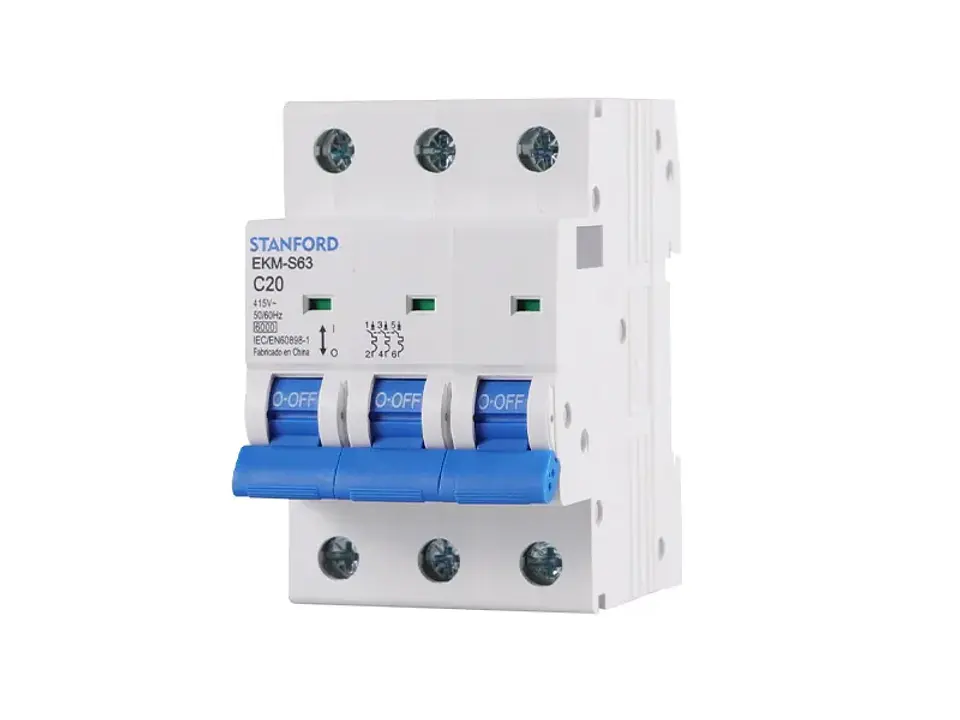 Interruptor automático 6KA, C, 3X25A 1