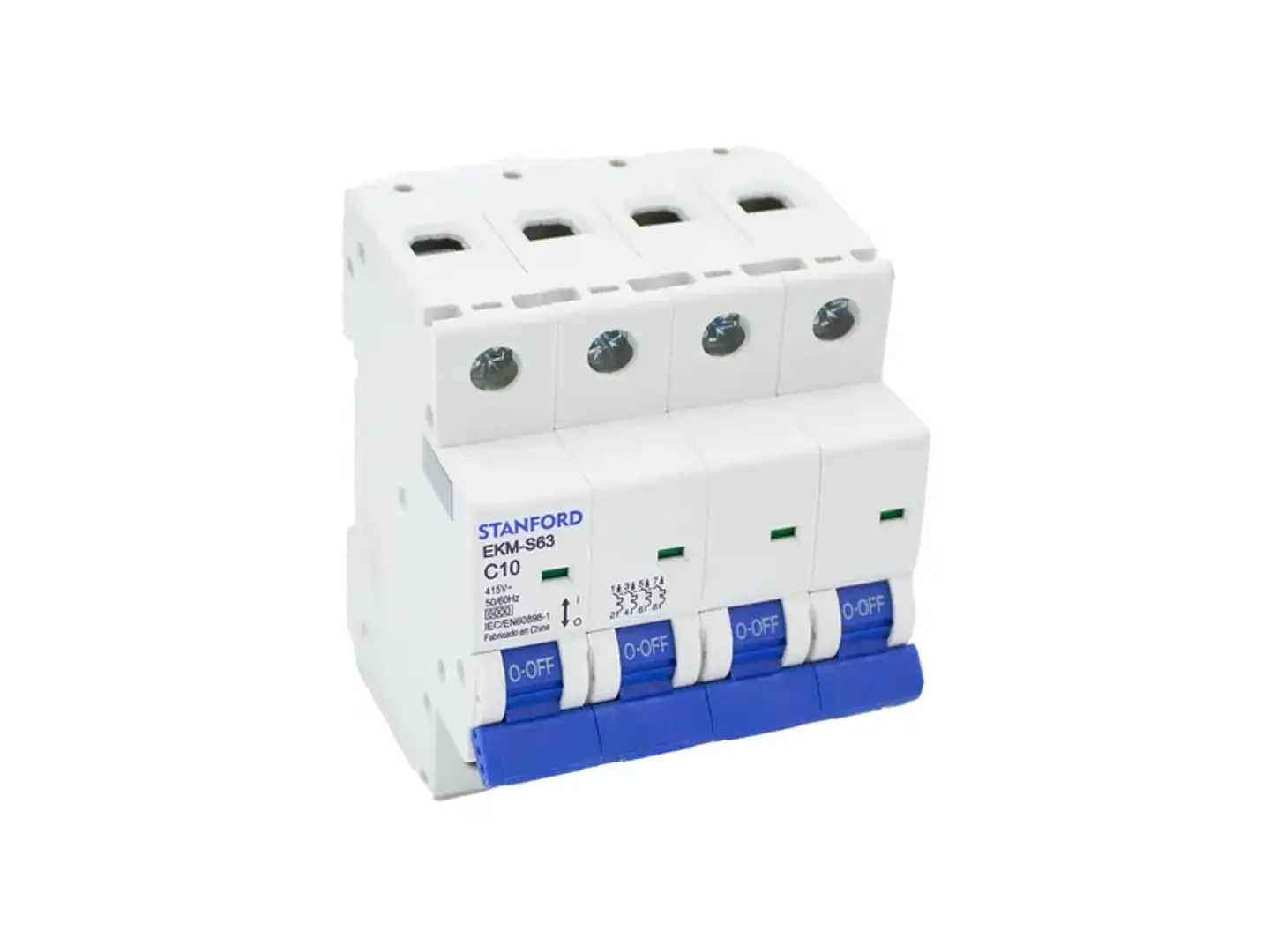 Interruptor automático 6KA, C, 4X10A 1