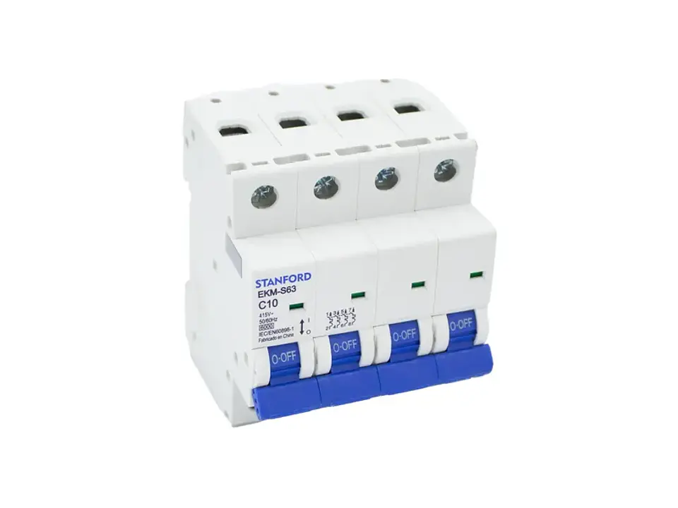 Interruptor automático 6KA, C, 4X10A 1